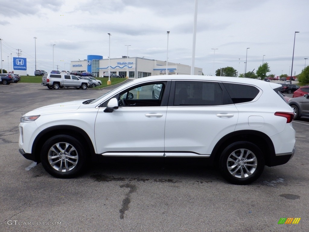 2020 Santa Fe SE AWD - Quartz White / Black photo #6