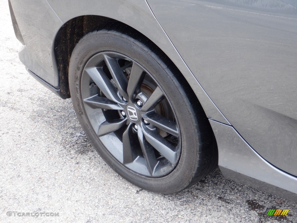 2020 Civic EX-L Hatchback - Polished Metal Metallic / Black photo #3