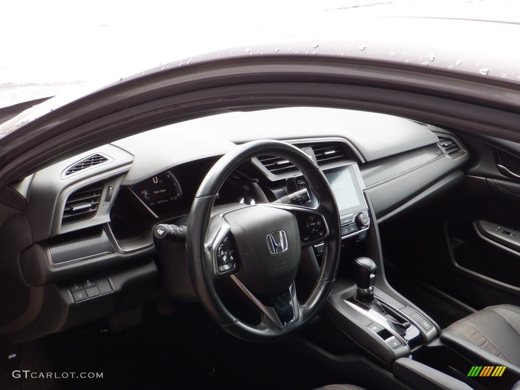 2020 Civic EX-L Hatchback - Polished Metal Metallic / Black photo #13