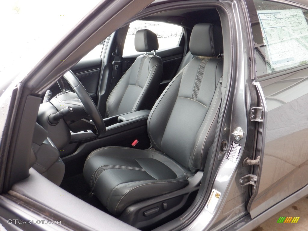 2020 Civic EX-L Hatchback - Polished Metal Metallic / Black photo #15
