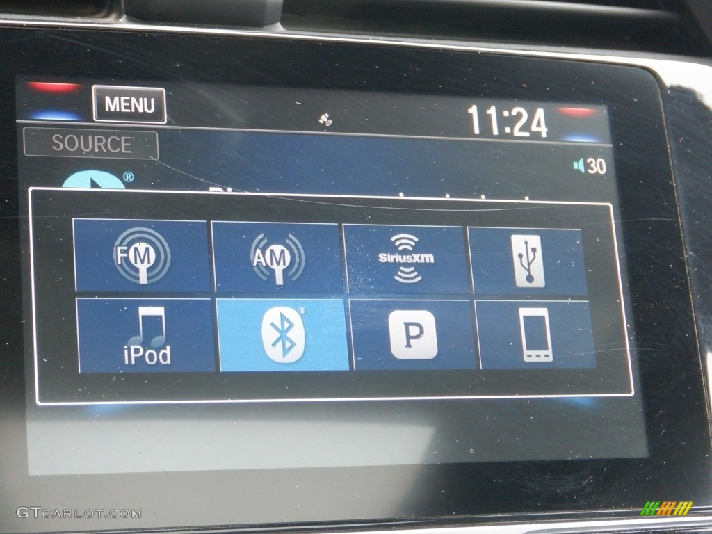 2020 Civic EX-L Hatchback - Polished Metal Metallic / Black photo #21