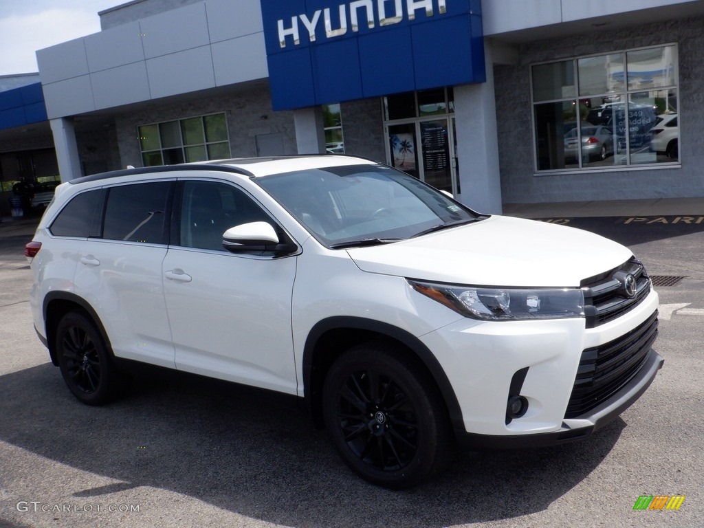 2019 Highlander SE AWD - Blizzard Pearl White / Black photo #1