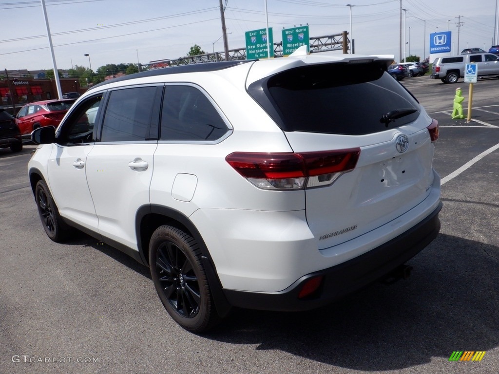 2019 Highlander SE AWD - Blizzard Pearl White / Black photo #8