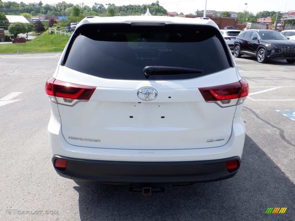 2019 Highlander SE AWD - Blizzard Pearl White / Black photo #9