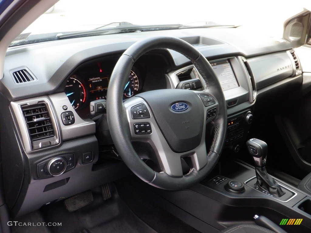 2019 Ranger XLT SuperCrew 4x4 - Lightning Blue Metallic / Ebony photo #23