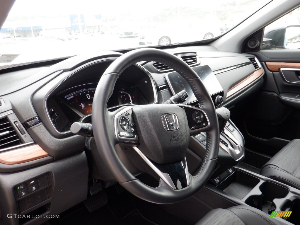 2022 Honda CR-V EX-L AWD Black Steering Wheel Photo #146136187