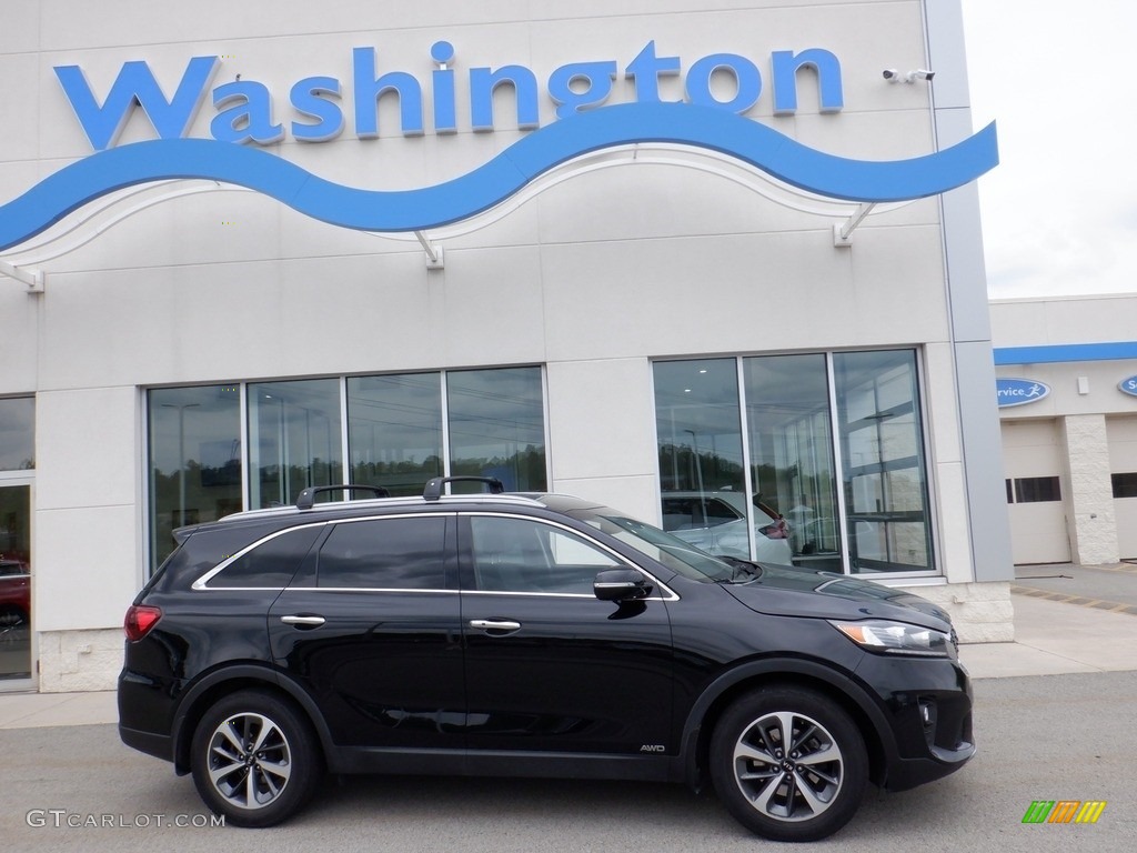 2019 Sorento EX V6 AWD - Ebony Black / Satin Black photo #2