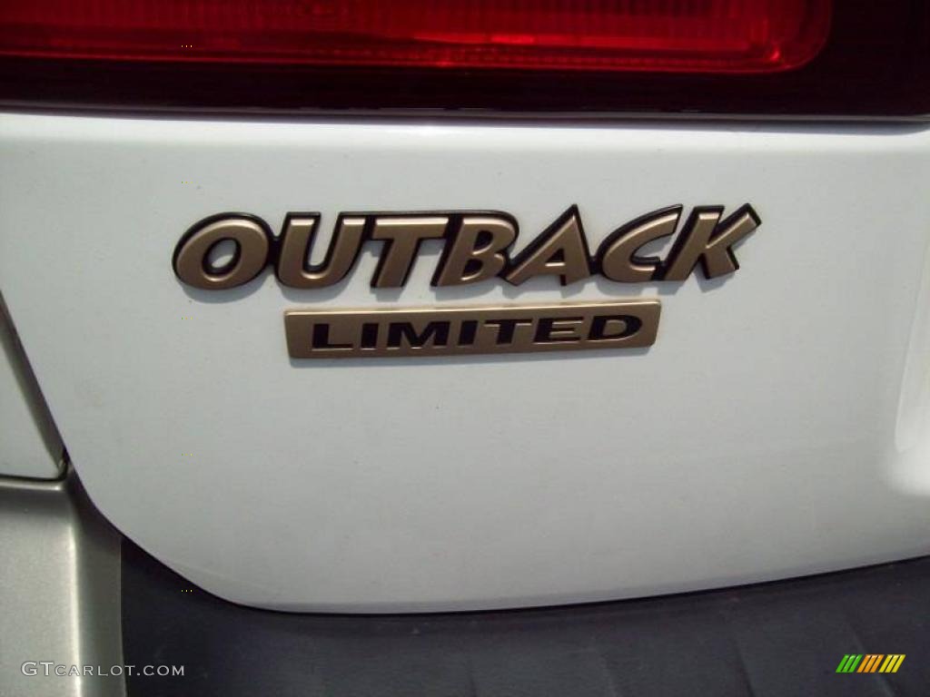 2001 Outback Limited Wagon - White Frost Pearl / Gray photo #11