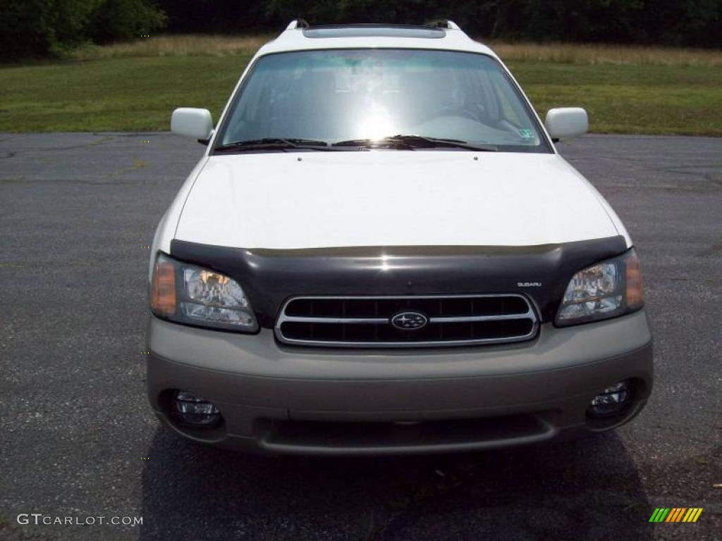 2001 Outback Limited Wagon - White Frost Pearl / Gray photo #14