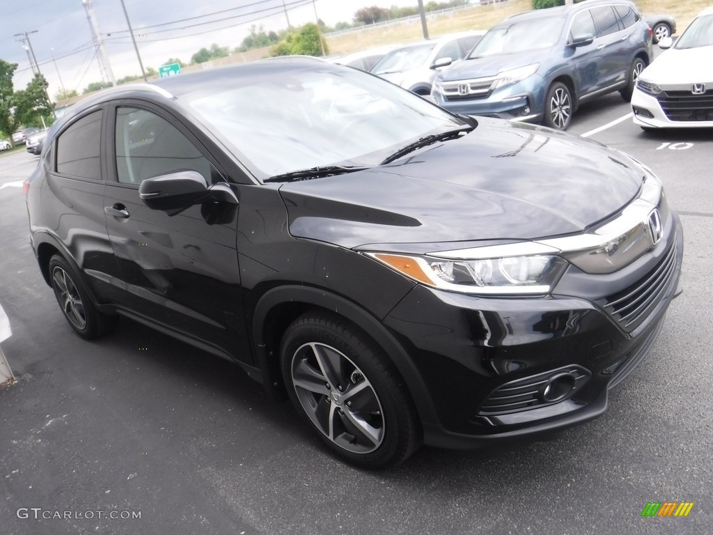 2021 HR-V EX-L AWD - Crystal Black Pearl / Black photo #6