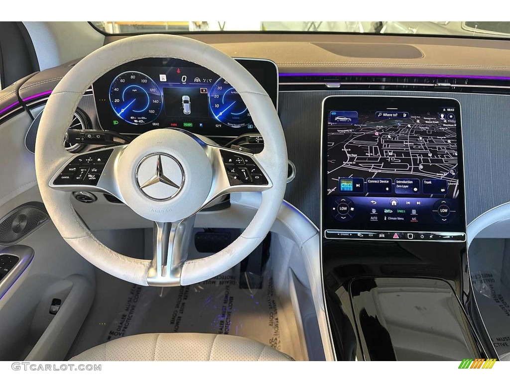 2023 Mercedes-Benz EQE 350+ 4Matic SUV Neva Gray/Sable Brown Dashboard Photo #146141846