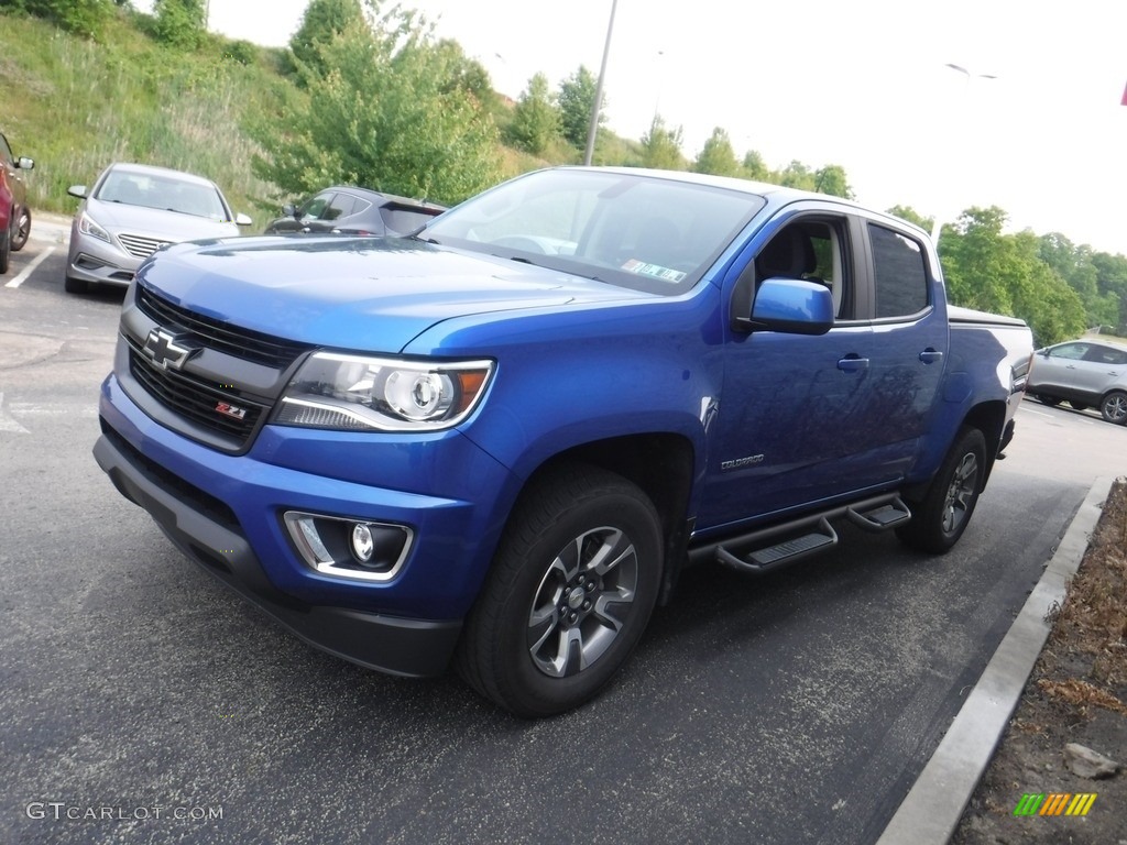 2019 Colorado Z71 Crew Cab 4x4 - Kinetic Blue Metallic / Jet Black/Dark Ash photo #8