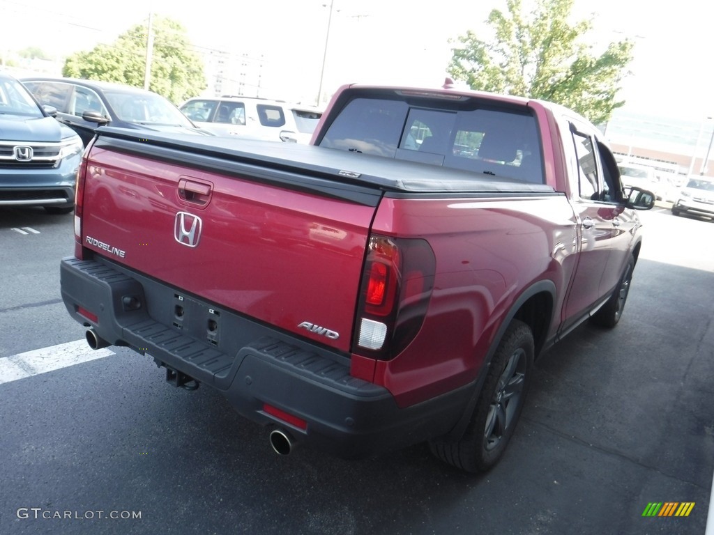 2022 Ridgeline RTL-E AWD - Radiant Red Metallic II / Black photo #8