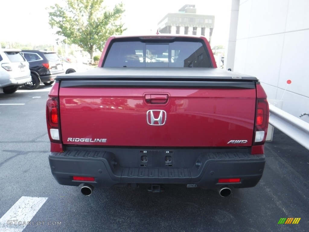 2022 Ridgeline RTL-E AWD - Radiant Red Metallic II / Black photo #9
