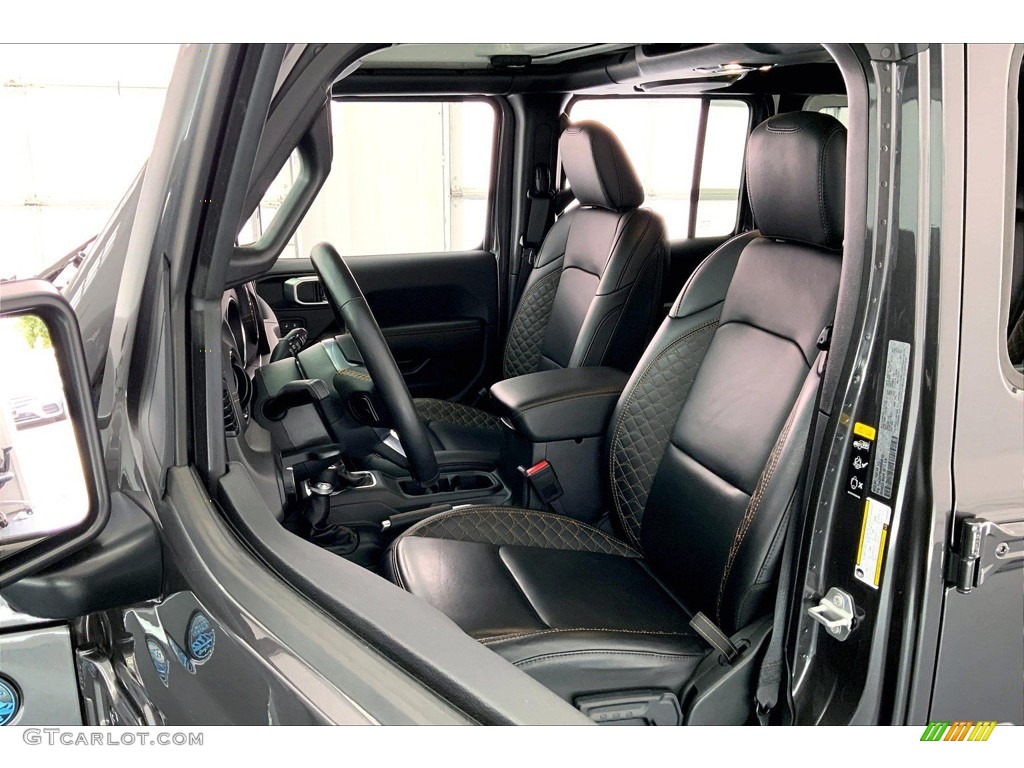Black Interior 2021 Jeep Wrangler Unlimited High Altitude 4xe Hybrid Photo #146142867