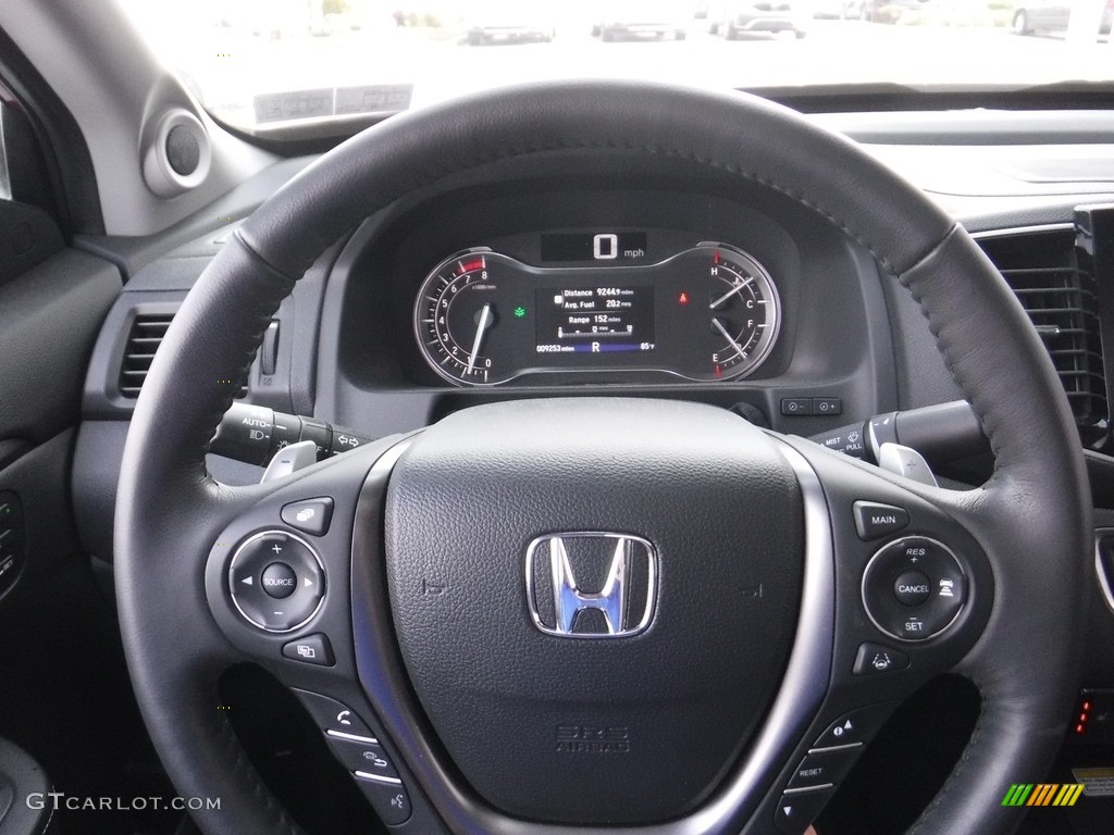 2022 Honda Ridgeline RTL-E AWD Black Steering Wheel Photo #146143203