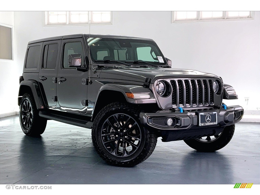 2021 Wrangler Unlimited High Altitude 4xe Hybrid - Granite Crystal Metallic / Black photo #33