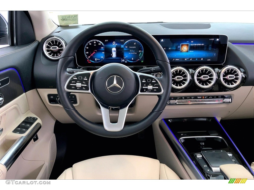 2021 GLA 250 - Denim Blue Metallic / Macchiato Beige photo #4