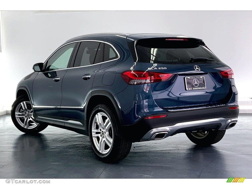 2021 GLA 250 - Denim Blue Metallic / Macchiato Beige photo #10