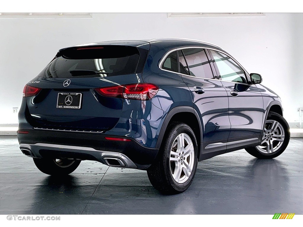 2021 GLA 250 - Denim Blue Metallic / Macchiato Beige photo #13