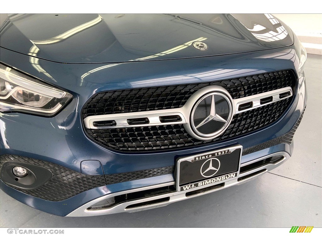 2021 GLA 250 - Denim Blue Metallic / Macchiato Beige photo #30