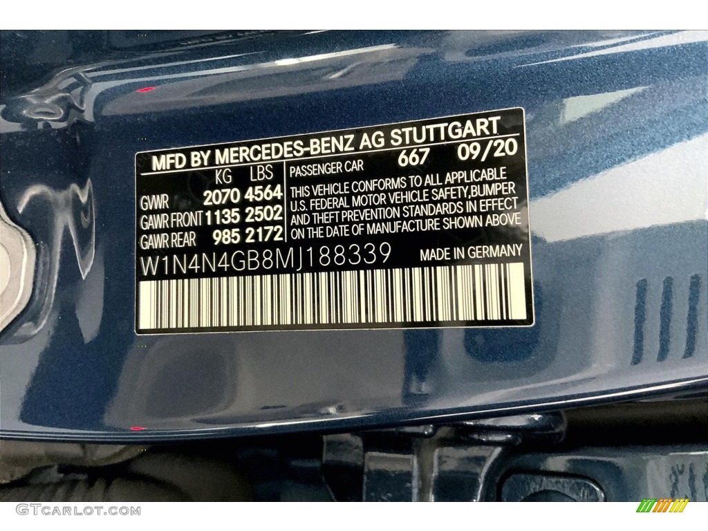 2021 GLA 250 - Denim Blue Metallic / Macchiato Beige photo #33