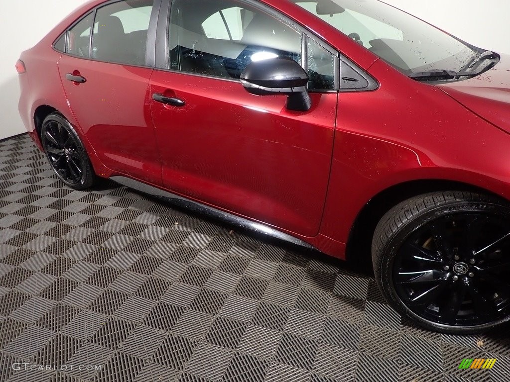 2022 Corolla SE Nightshade - Ruby Flare Pearl / Black photo #3