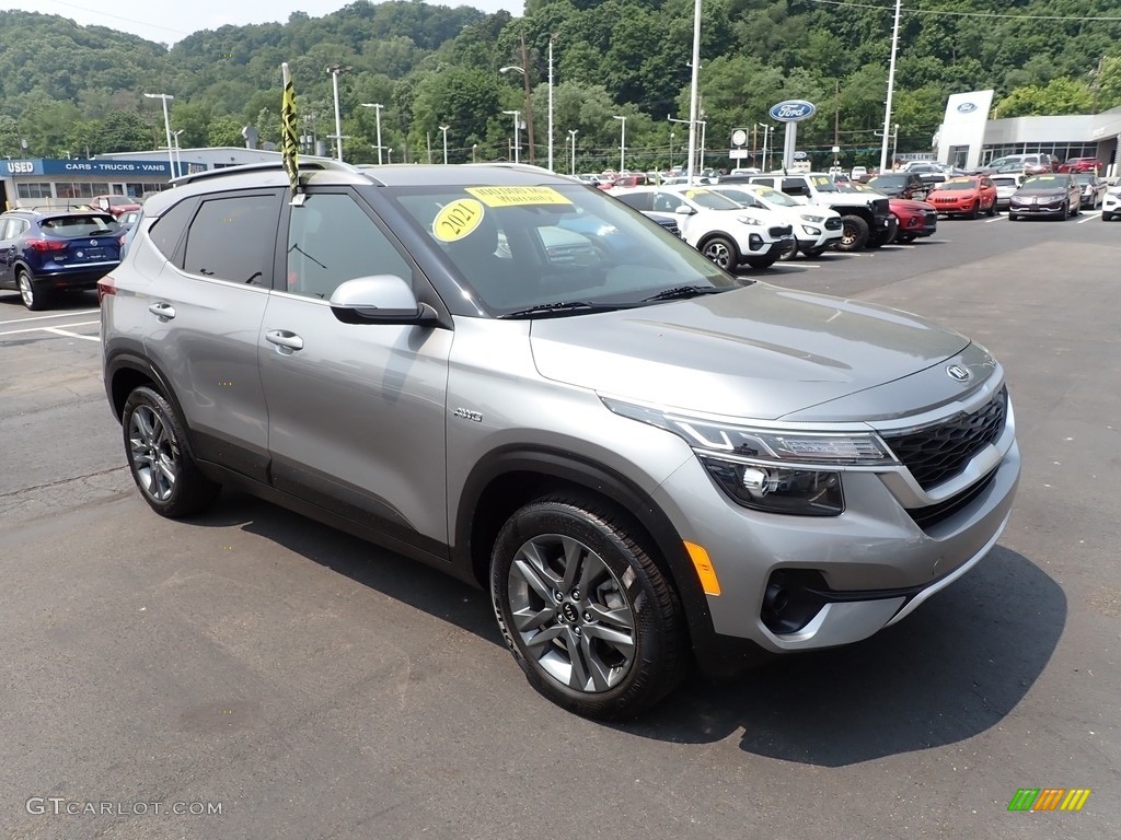 2021 Seltos S AWD - Steel Gray / Black photo #2