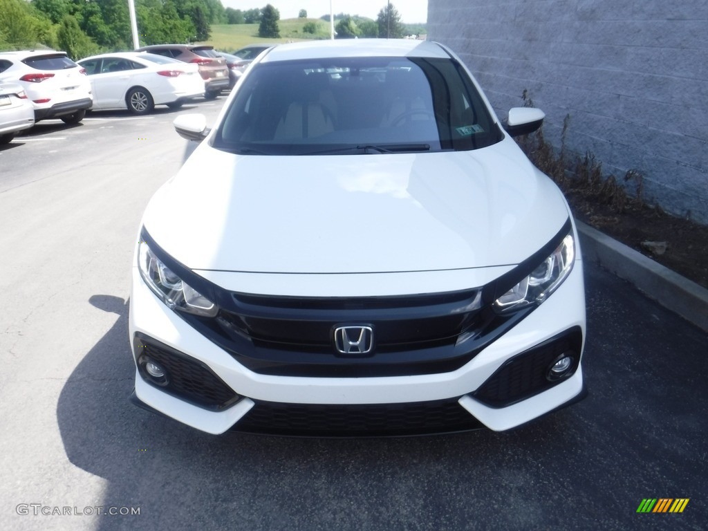 2018 Civic Sport Hatchback - White Orchid Pearl / Black/Ivory photo #4