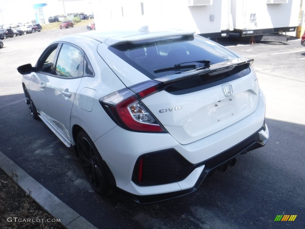 2018 Civic Sport Hatchback - White Orchid Pearl / Black/Ivory photo #6