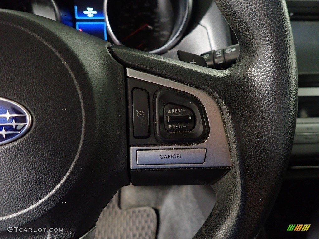 2015 Subaru Outback 2.5i Slate Black Steering Wheel Photo #146146002