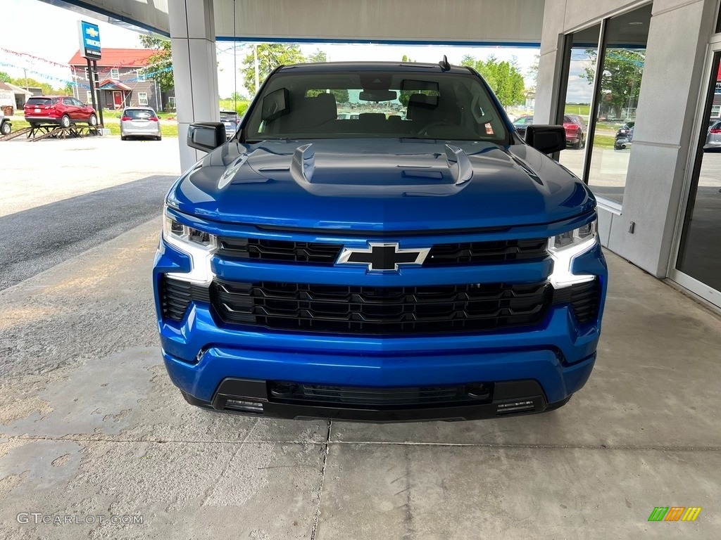 2023 Silverado 1500 RST Crew Cab 4x4 - Glacier Blue Metallic / Jet Black photo #3