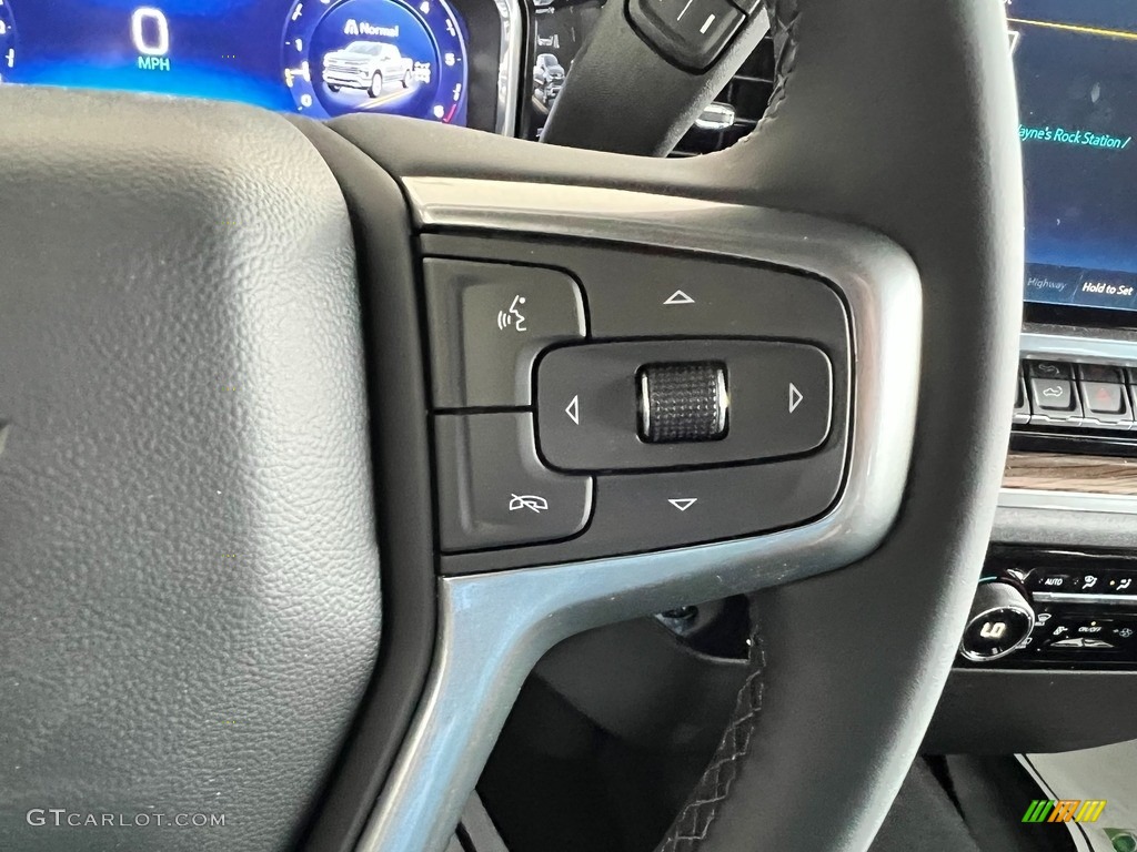 2023 Chevrolet Silverado 1500 RST Crew Cab 4x4 Jet Black Steering Wheel Photo #146146434