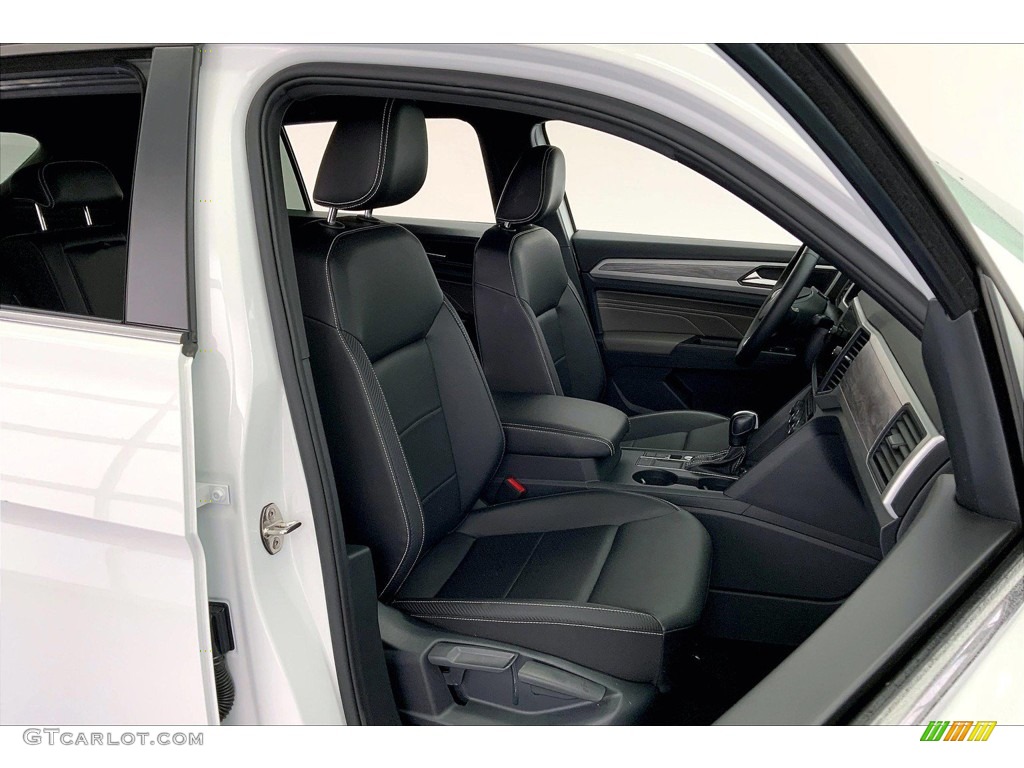 Titan Black Interior 2021 Volkswagen Atlas Cross Sport SE Photo #146146812