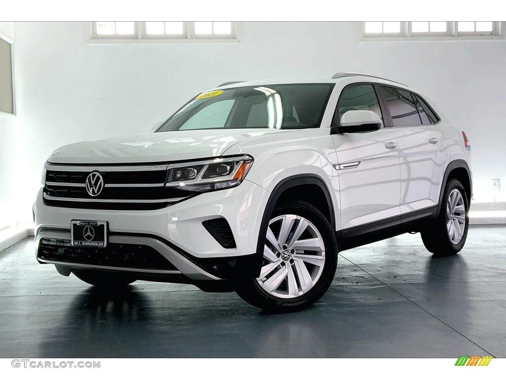 Oryx White Pearl 2021 Volkswagen Atlas Cross Sport SE Exterior Photo #146146962