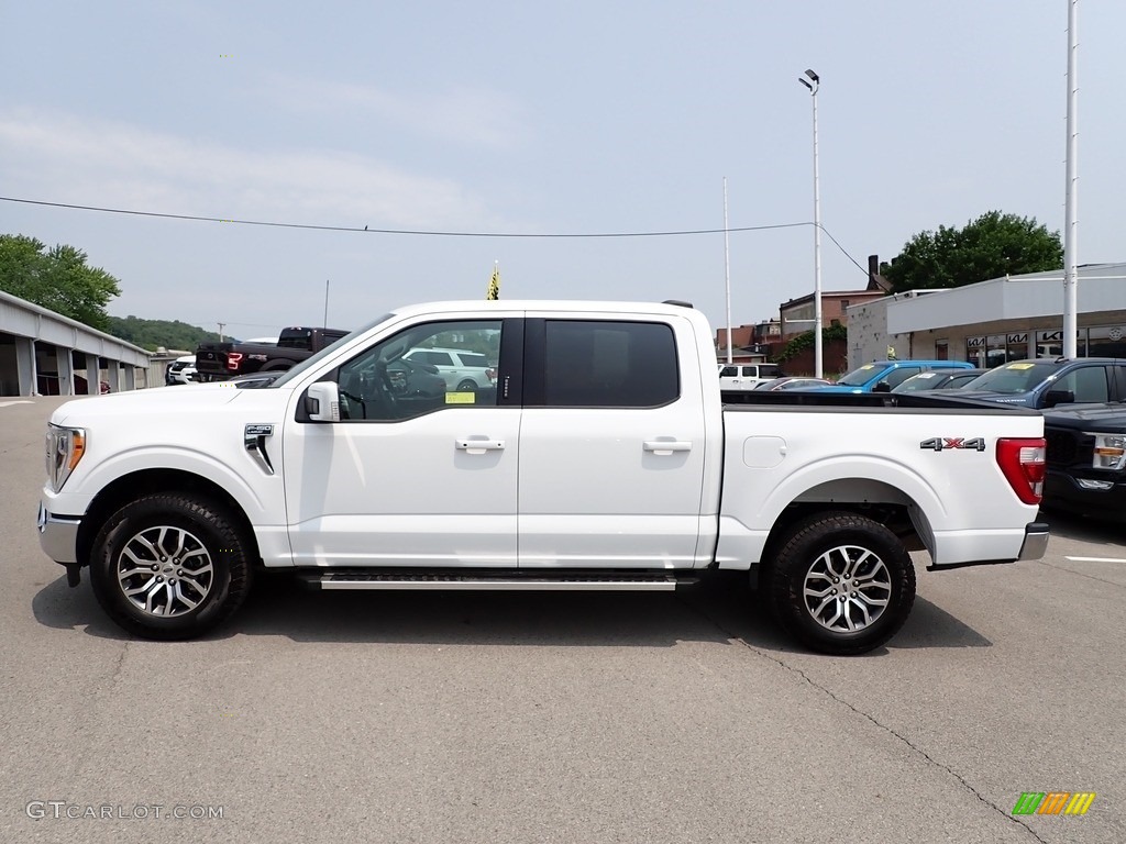 Oxford White 2022 Ford F150 Lariat SuperCrew 4x4 Exterior Photo #146148144