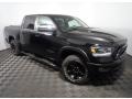 2021 Diamond Black Crystal Pearl Ram 1500 Rebel Crew Cab 4x4  photo #5