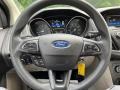 Medium Light Stone 2015 Ford Focus SE Sedan Steering Wheel