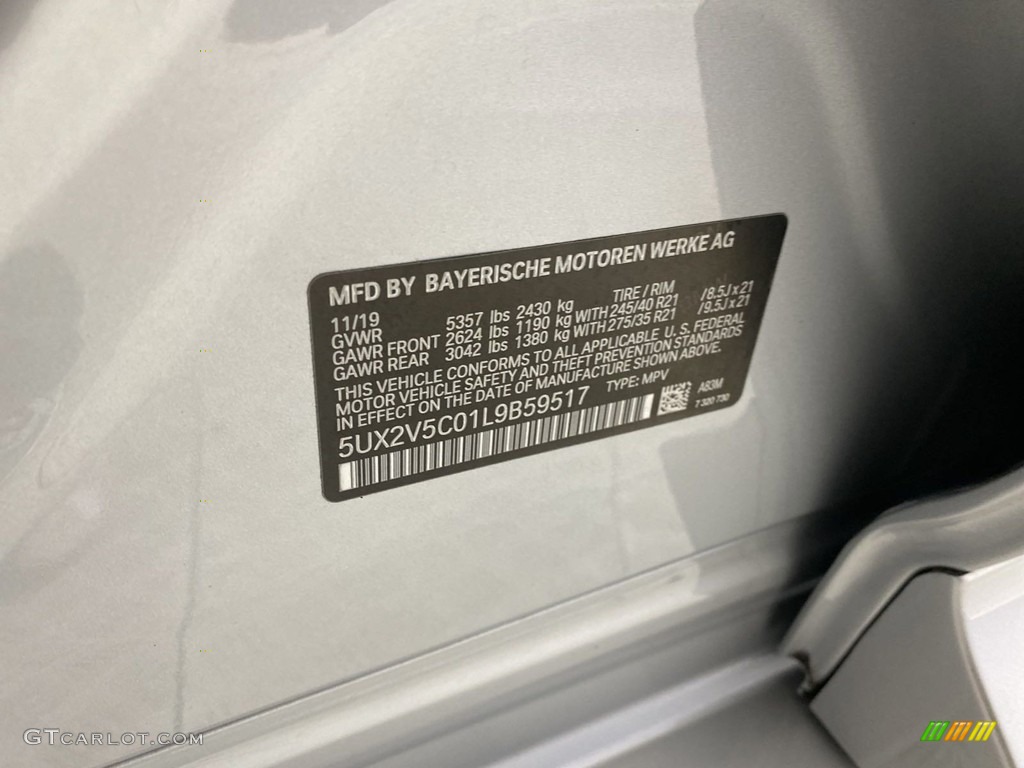 2020 X4 M40i - Glacier Silver Metallic / Tartufo photo #38