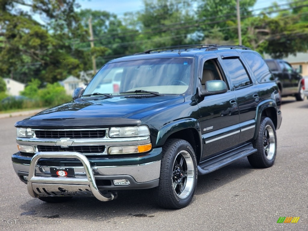 2002 Tahoe LT 4x4 - Forest Green Metallic / Graphite/Medium Gray photo #1