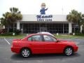 2004 Rally Red Hyundai Elantra GLS Sedan  photo #1