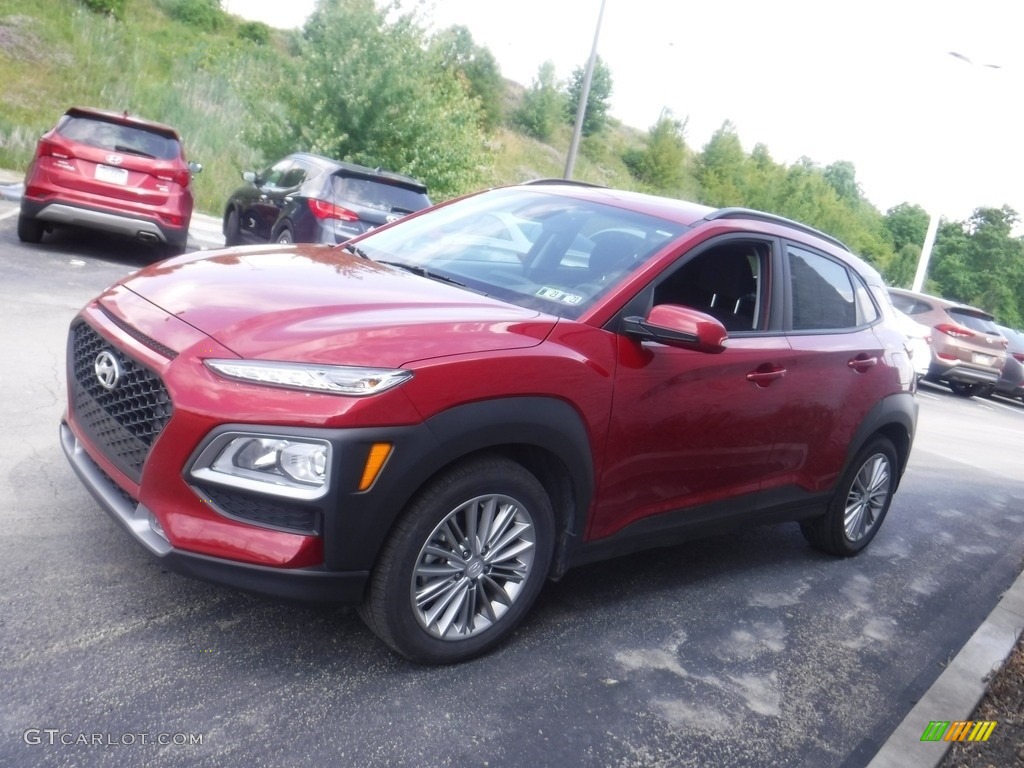 2021 Kona SEL AWD - Pulse Red / Black/Gray photo #5