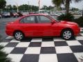 2004 Rally Red Hyundai Elantra GLS Sedan  photo #7