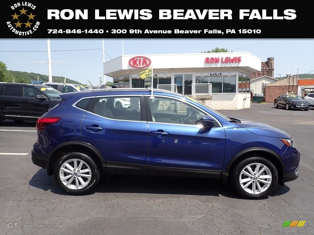 2019 Rogue Sport SV AWD - Caspian Blue Metallic / Light Gray photo #1