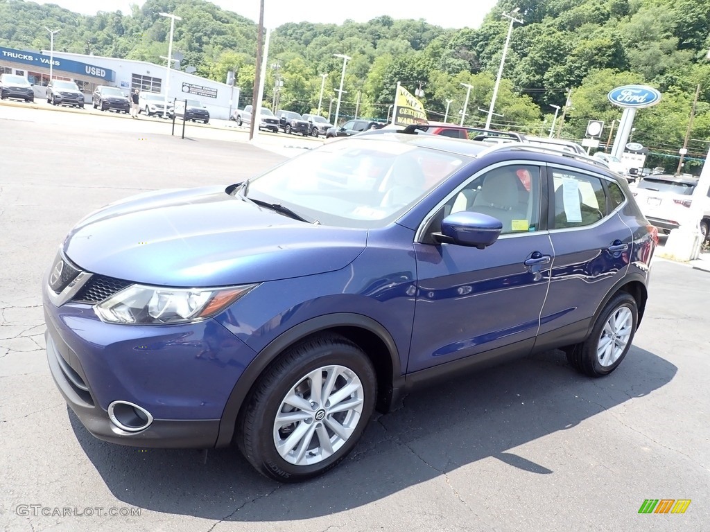 2019 Rogue Sport SV AWD - Caspian Blue Metallic / Light Gray photo #4