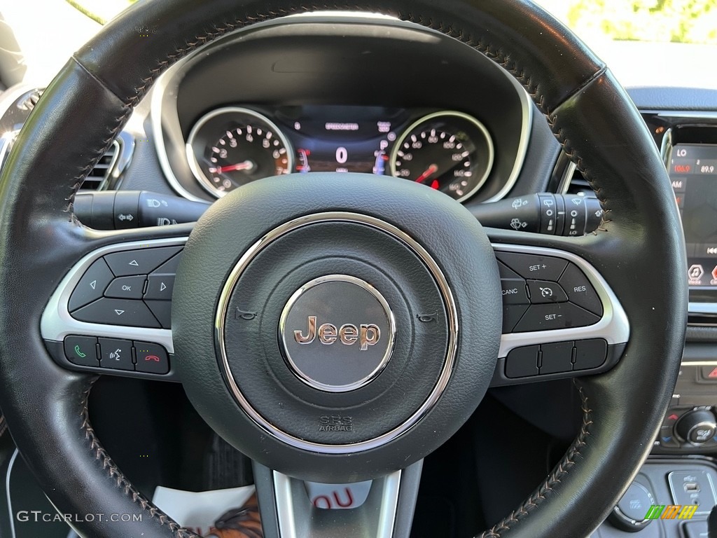 2020 Jeep Compass Limted 4x4 Black Steering Wheel Photo #146150988