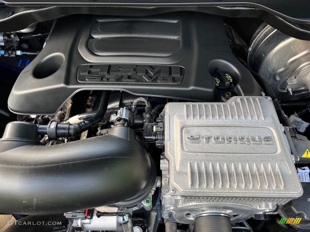 2022 Ram 1500 Big Horn Quad Cab 4x4 5.7 Liter OHV HEMI 16-Valve VVT MDS V8 Engine Photo #146151447
