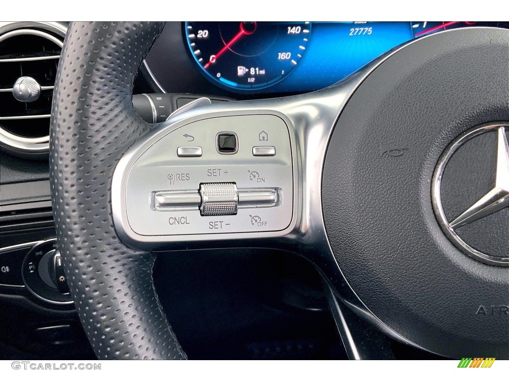 2020 Mercedes-Benz GLC 300 4Matic Coupe Black Steering Wheel Photo #146151552