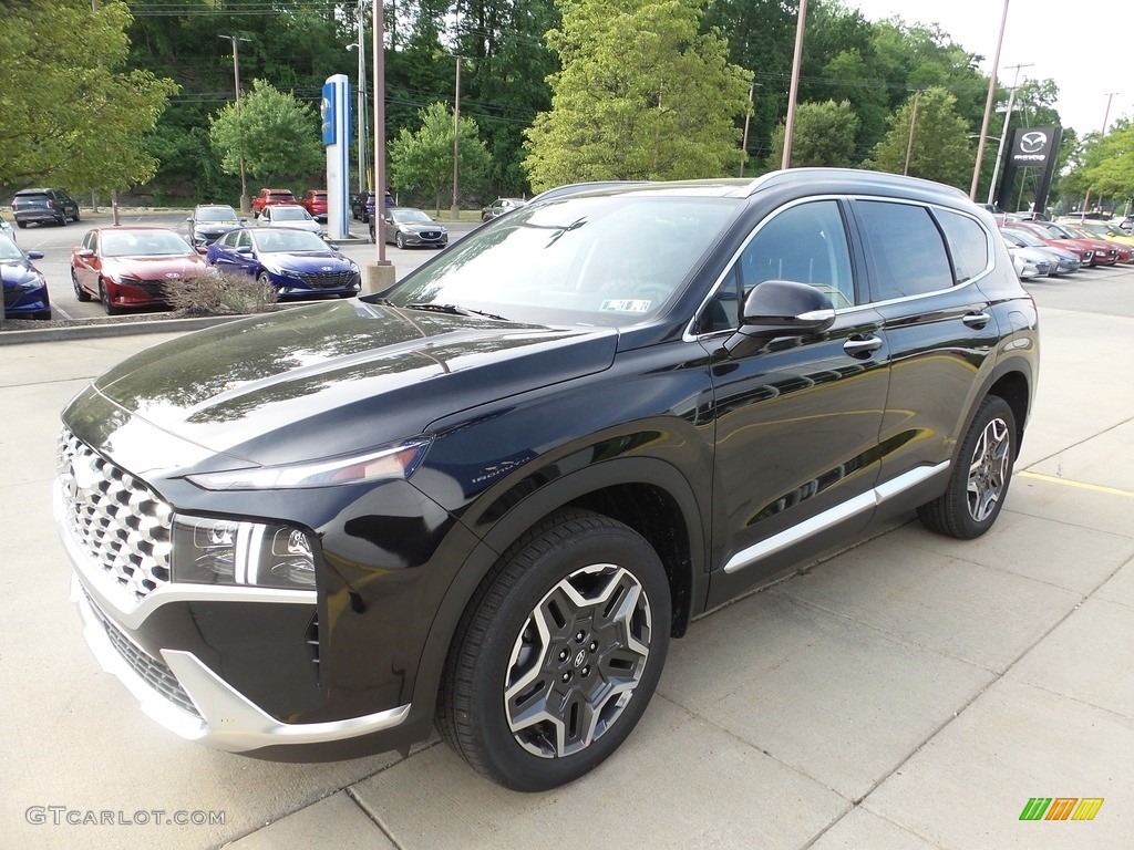 Black Noir Pearl 2023 Hyundai Santa Fe Hybrid Limited AWD Plug-In Hybrid Exterior Photo #146151777