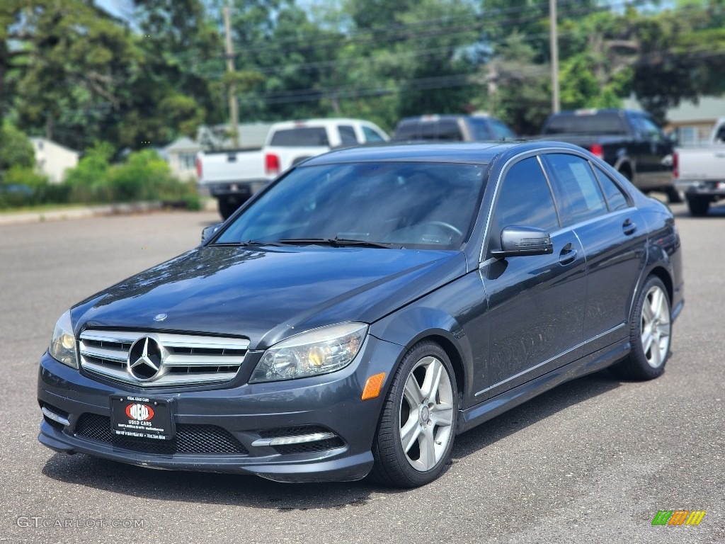 2011 C 300 Sport 4Matic - Steel Grey Metallic / Black photo #1